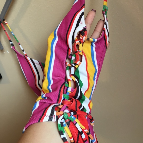 🌈Zara Rainbow one piece bathing suit/swimwear🌈 - Picture 3 of 6